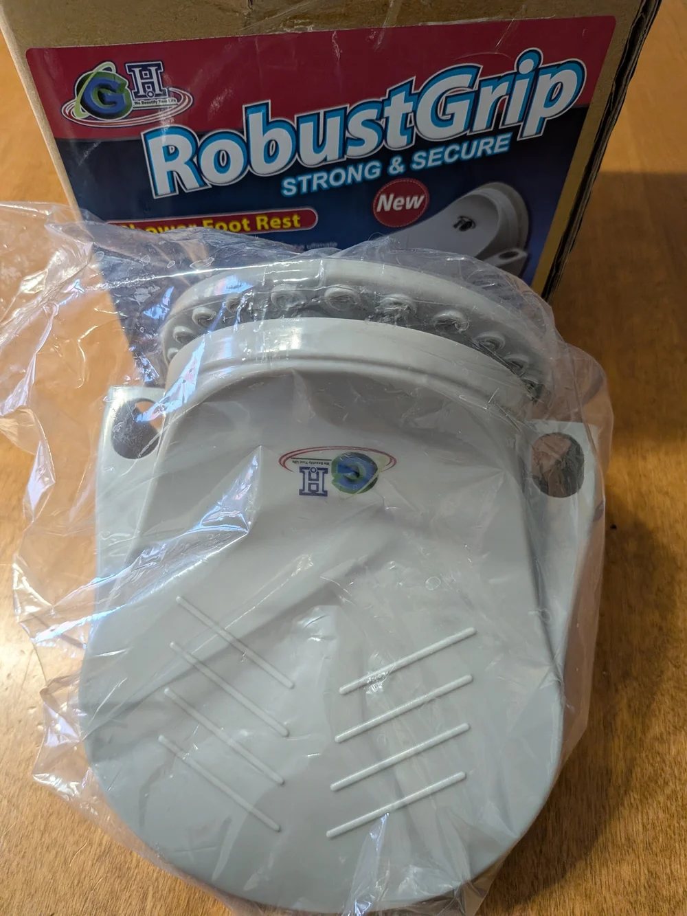 3/$14 GH RobustGrip Shower Foot Rest - White